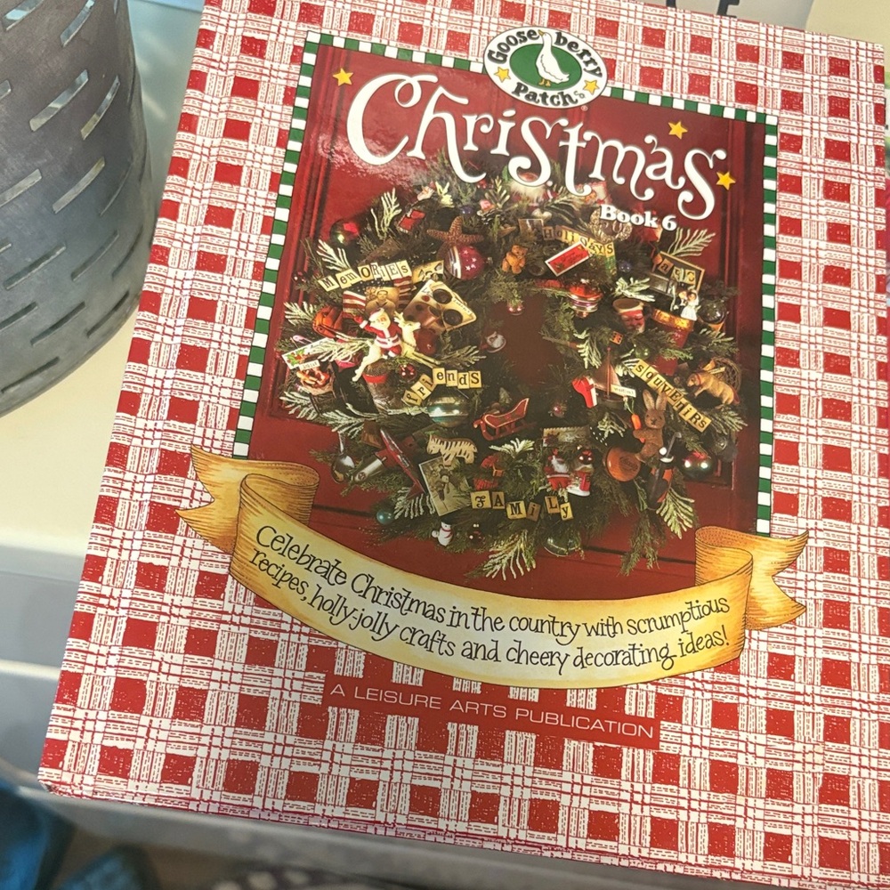 Christmas Book with Red and Green Cover